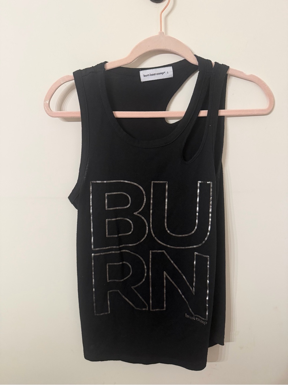 Burn Boot Camp Black Racerback Tank - Small